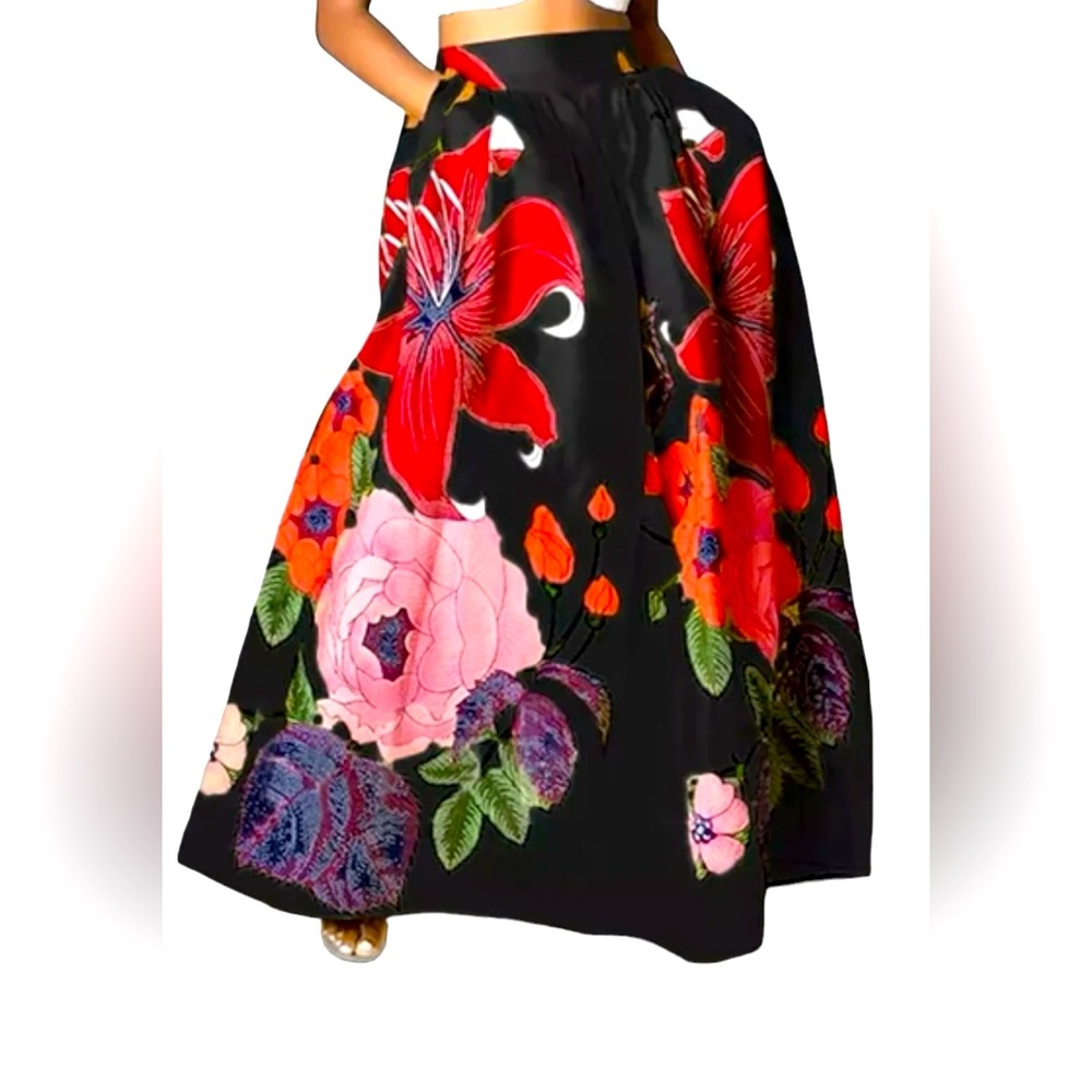 Women’s maxi floral skirt size 2X